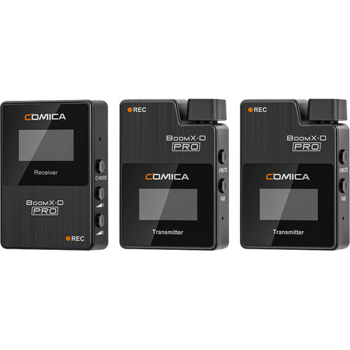 Comica BoomX-D PRO D2 *ของแท้รับประกัน 2ปี* ไมโครโฟนไร้สาย 2-Person Digital 2.4 GHz Wireless Microphone System/Recorder