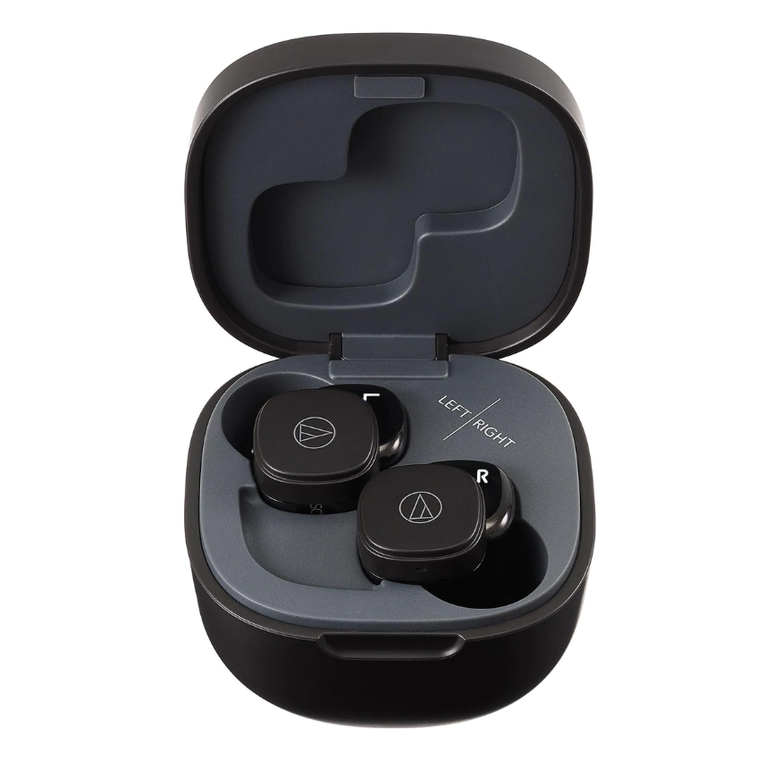 Audio-Technica ATH-SQ1TW *ของแท้รับประกัน1ปี* หูฟังอินเอียร์ True Wireless Bluetooth 5.0 ฟรี!! เอียร์บัด 4ไซส์, สายชาร์จ USB