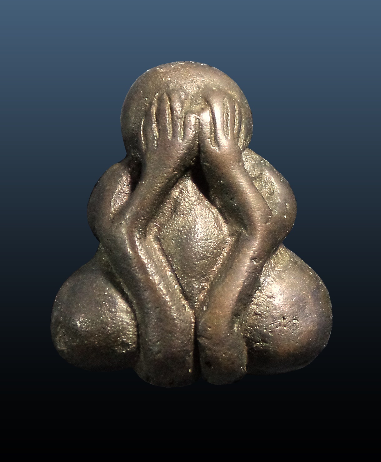 พระปิดตาวัดอนงค์ เนื้อเมฆสิทธิ์ สองหน้า