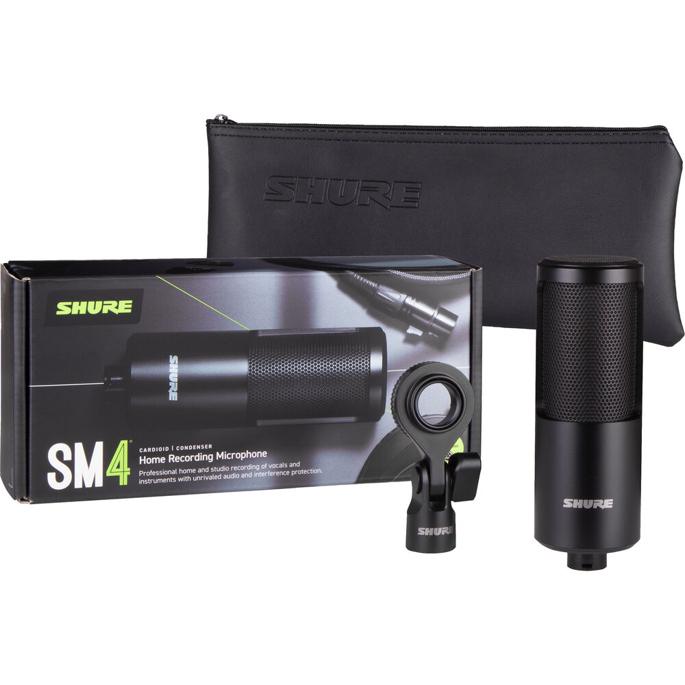 Shure SM4 *ของแท้รับประกัน 1ปี* ไมค์คอนเดนเซอร์, Large-Diaphragm Cardioid Condenser Microphone