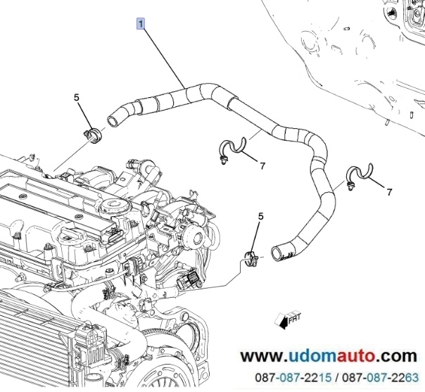 ท่อฮิตเตอร์หลังเครือง CHEVROLET SONIC 1.4 เชฟโรเลต โซนิค / GMแท้