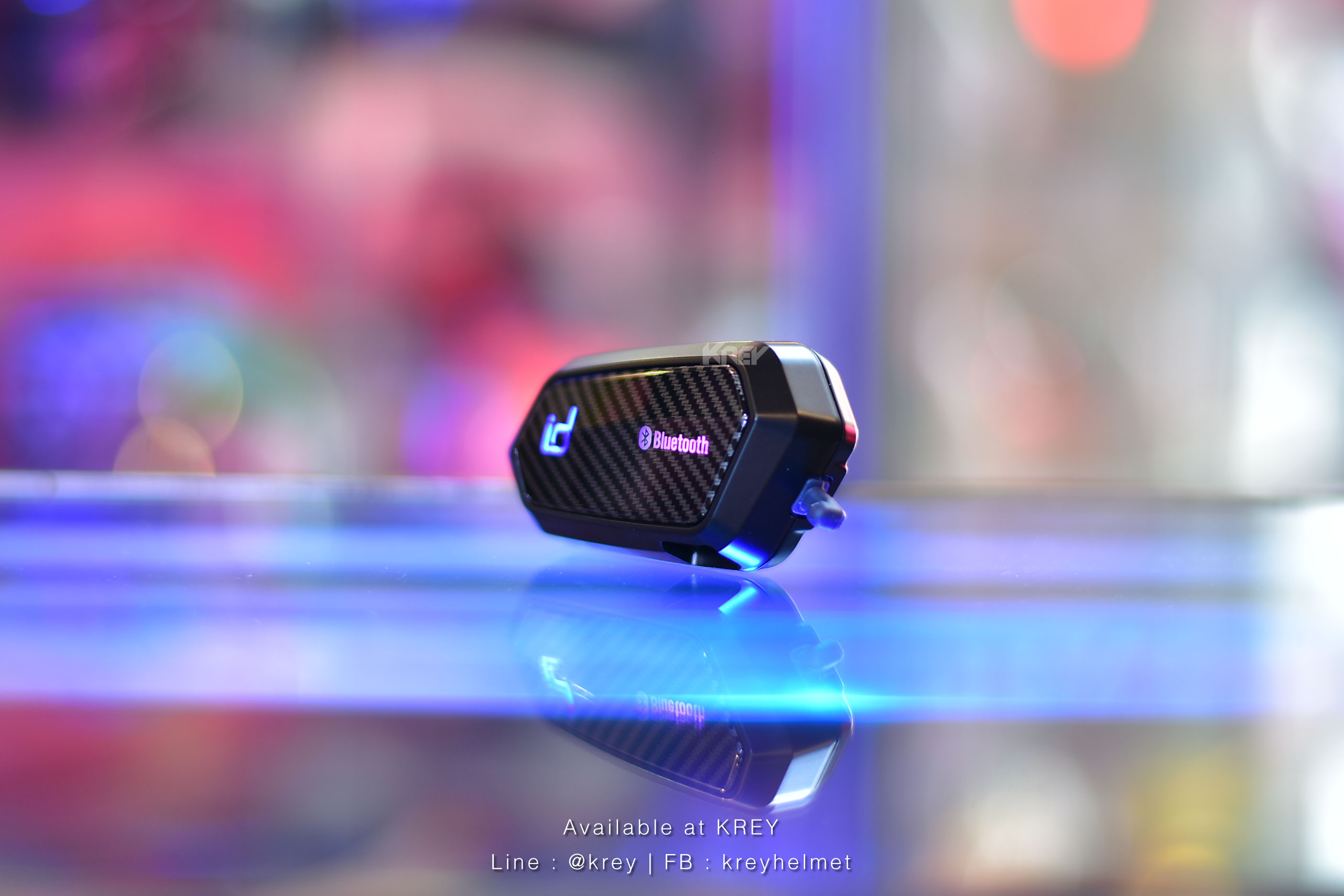 บูลทูธติดหมวก id221 MOTO A2 Pro : Carbon