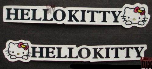 Transparent wall sticker สติ๊กเกอร์ติดรถ HELLO KITTY