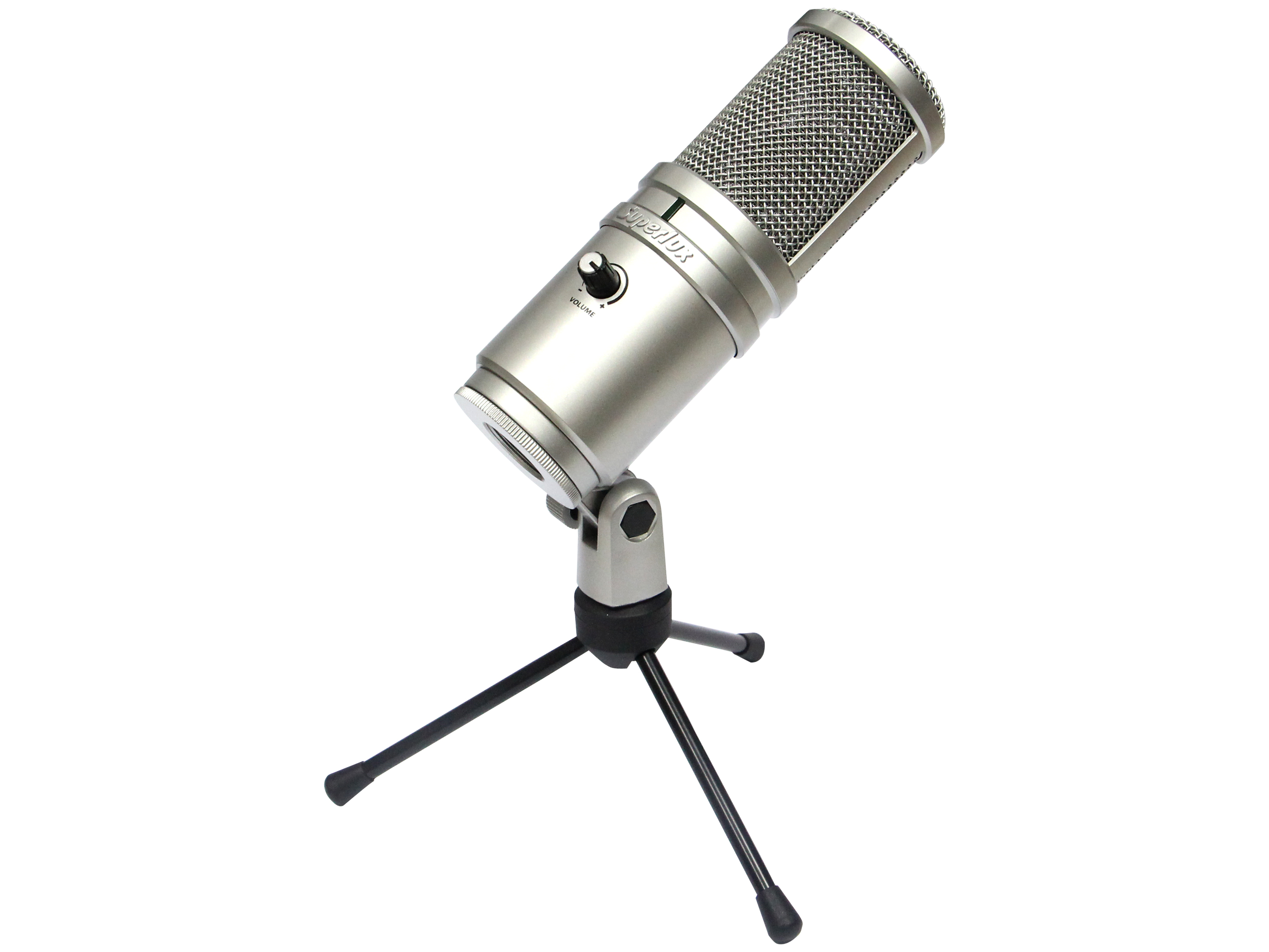 SUPERLUX E205U *ของแท้รับประกันศูนย์* ไมค์ USB สำหรับ Podcast / Record, 16bit/48kHz, PC/Mac ฟรี!!สายUSB/ขาตั้ง