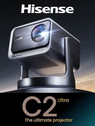 Hisense C2 Ultra Smart Mini Projector 4k Dolby Vision IMAX Enhance 65"- 300" C2 รับประกันศูนย์