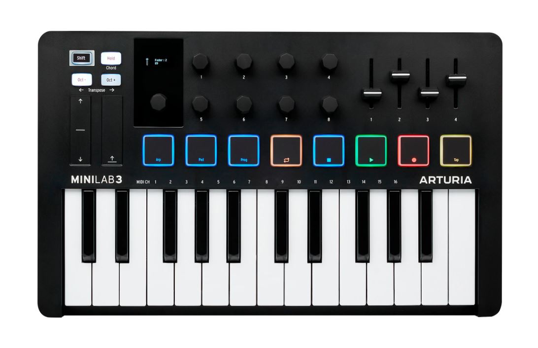 Arturia MiniLab 3 *ของแท้รับประกัน 1ปี* มิดิคีย์บอร์ดคอนโทรลเลอร์ 25 Key MIDI Keyboard Controller