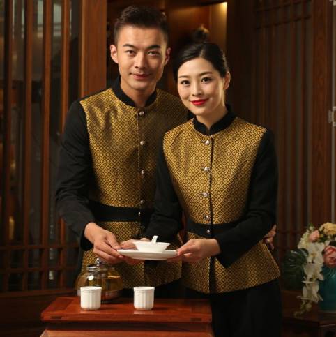 เสื้อพนักงานเสริฟร้านอาหาร โรงแรม รีสอร์ท