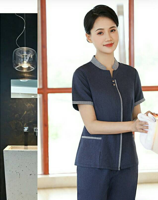 ชุดแม่บ้าน ชุดพนักงานทำความสะอาด โรงแรม รีสอร์ท