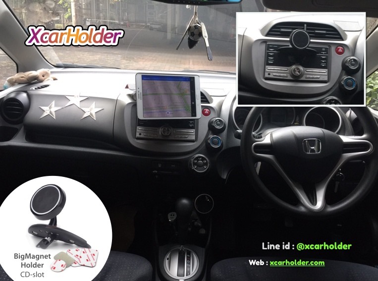 Big Magnet Set CDslot | แม่เหล็กใหญ่ ที่วางมือถือในรถเสียบช่องซีดี