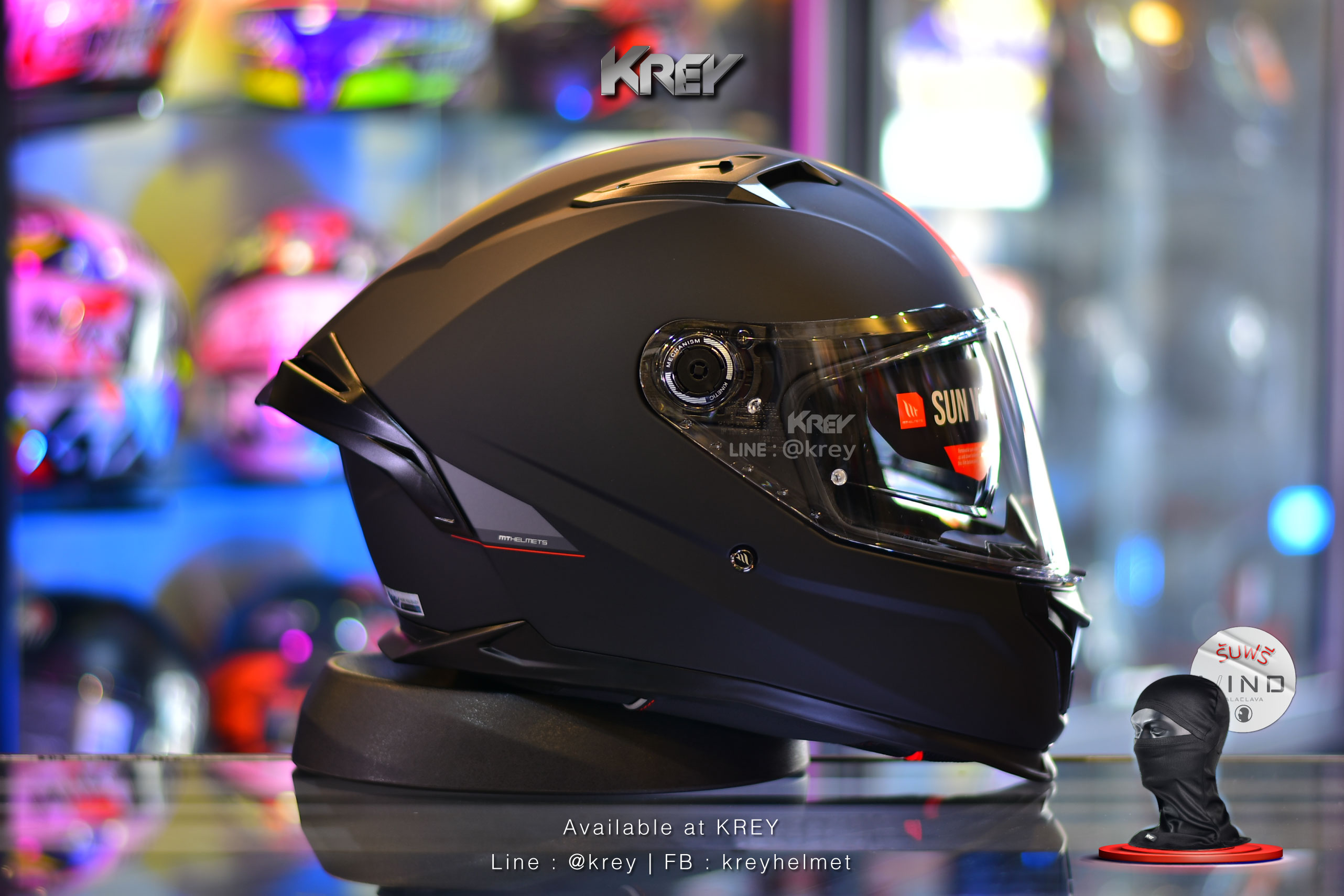 MT model BRAKER SV SOLID MATT BLACK