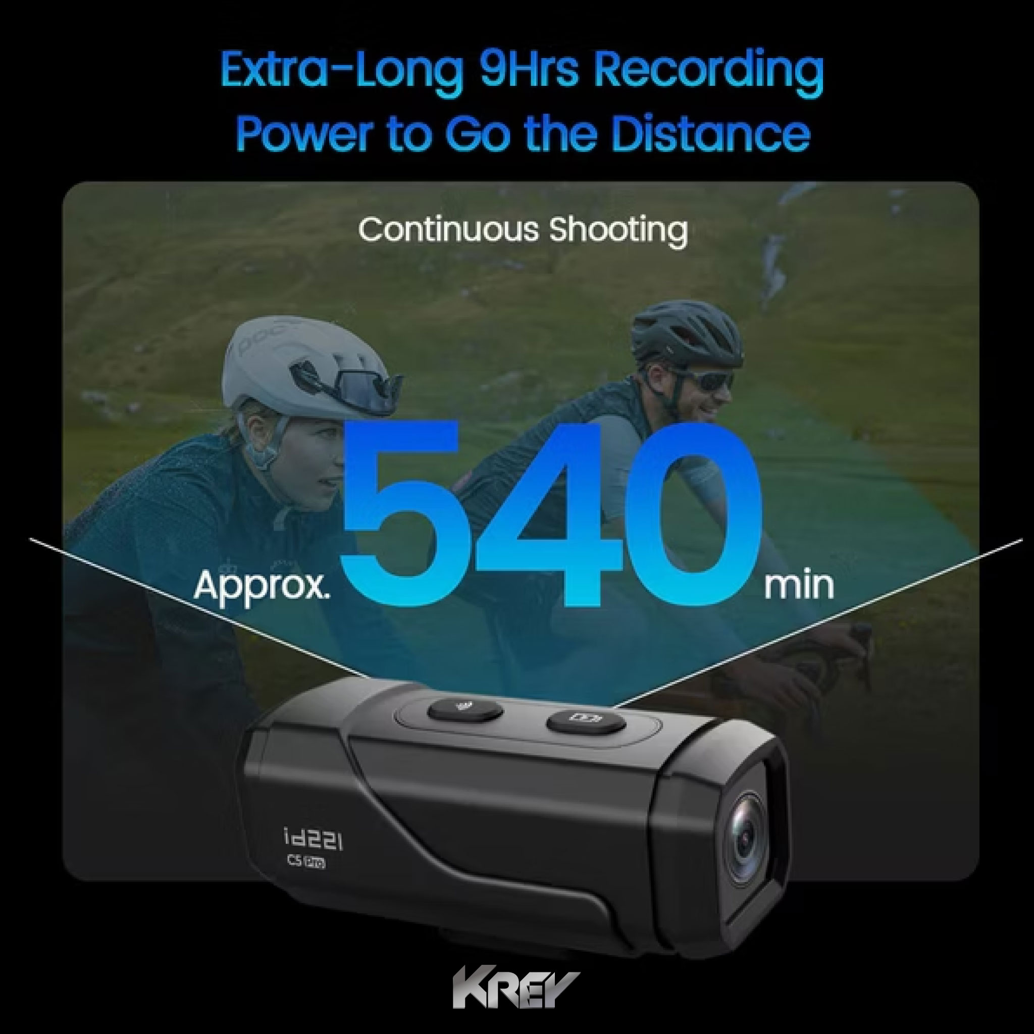 กล้องติดหมวก/รถ id221 รุ่น ACTION C5 Pro