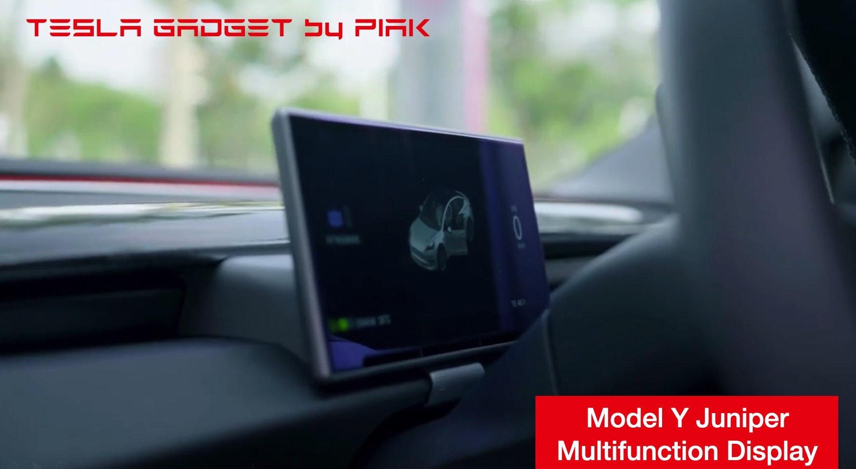 Tesla Model Y Juniper Multifunction Screen with airflow socket