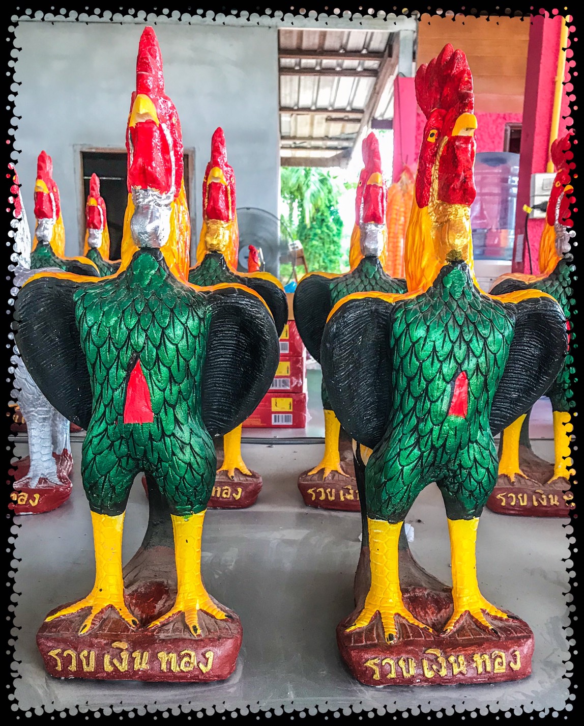 ไก่ปูนปั้น ขนาด 50 cm