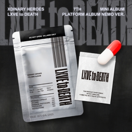 ( Pre-Order ) Xdinary Heroes 7th Mini Album [LXVE to DEATH] Nemo ver * ไม่มี Poster พับในกล่อง * วางจำหน่าย 24 / 10 / 2025