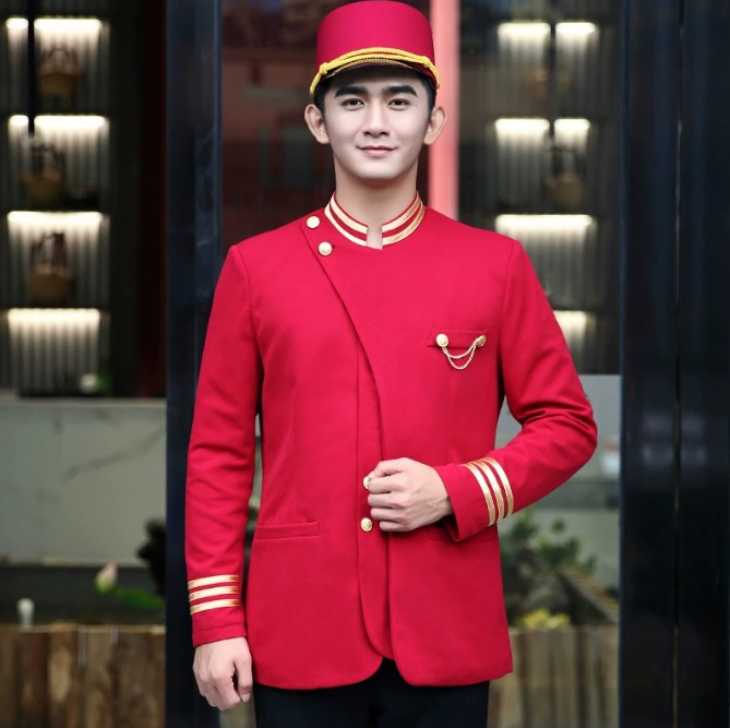 เครื่องแบบพนักงาน ชุดพนักงานต้อนรับโรงแรม ชุดพนักงานต้อนรับโรงแรมชาย