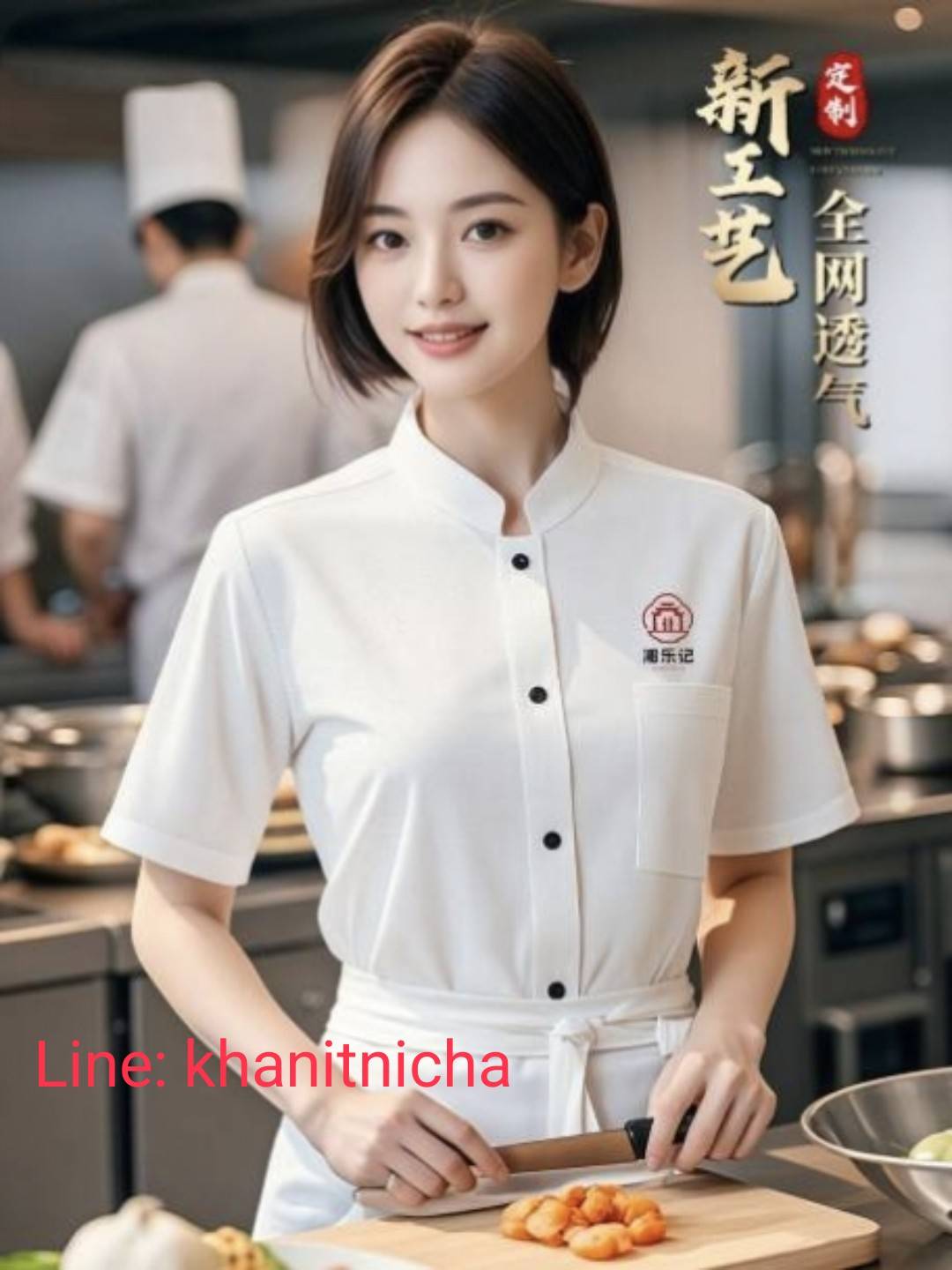ชุดพนักงานเสริฟ ชุดพนักงานร้านอาหาร ร้านอาหารญี่ปุ่นเกาหลี