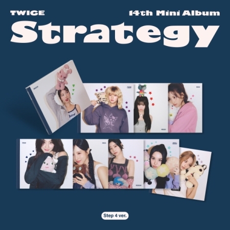 ( Pre-Order ) TWICE 14th Mini Album STRATEGY ( Step 4 ver ) Set 9 ver + Poster วางจำหน่าย 6 / 12 / 2024
