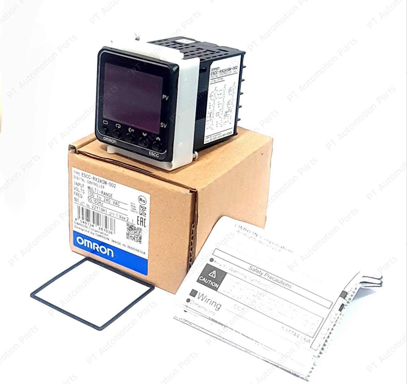 เครื่องควบคุมอุณหภูมิแบบดิจิตอล OMRON E5CC-RX2ASM-002 Digital Temperature Controller 1x Output Relay, 2x Auxiliary Output, 1x RS-485 Communication, Multi-Range, 100-240VAC, Size 48×48mm, Ver.2.1 E5CC Series