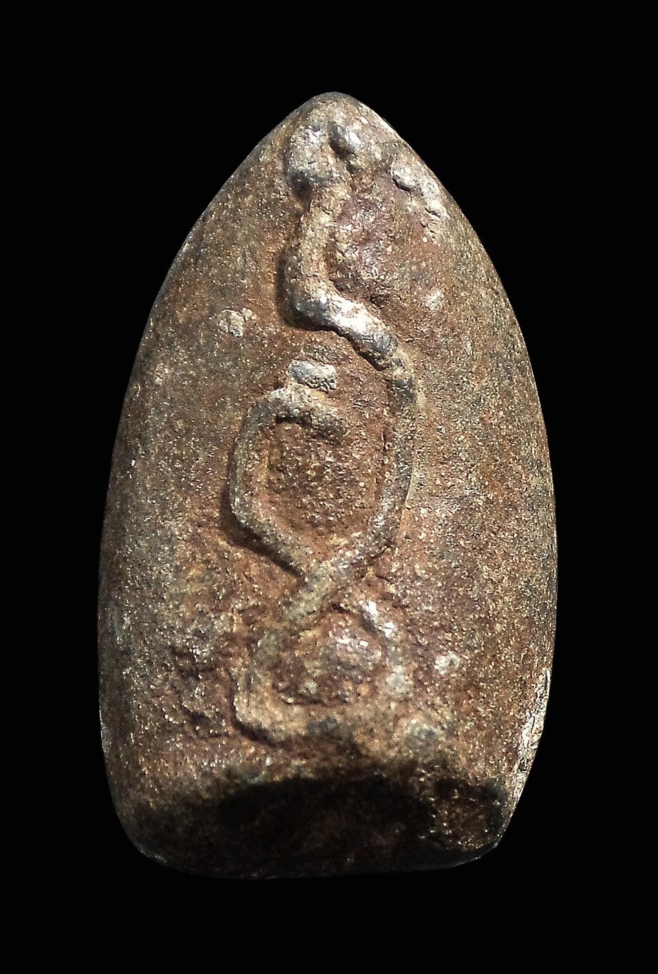 พระพิมพ์กริ่งคลองตะเคียนหลังยันต์ หลวงพ่อเนียม วัดน้อย จ.สุพรรณบุรี