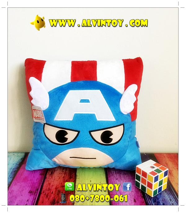 หมอนหน้าเหลี่ยม Captain America - กัปตันอเมริกา