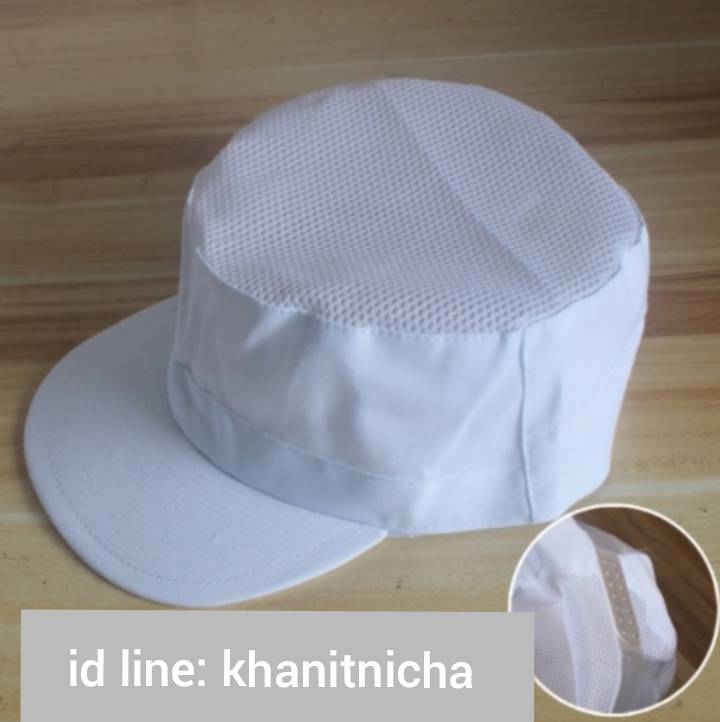 หมวกตาข่ายอนามัย ระบายอากาศ หมวกพ่อครัว หมวกแม่ครัว