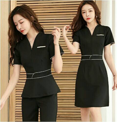 ชุดคลินิกความงาม ชุดนวดสปา ชุดพนักงานต้อนรับ