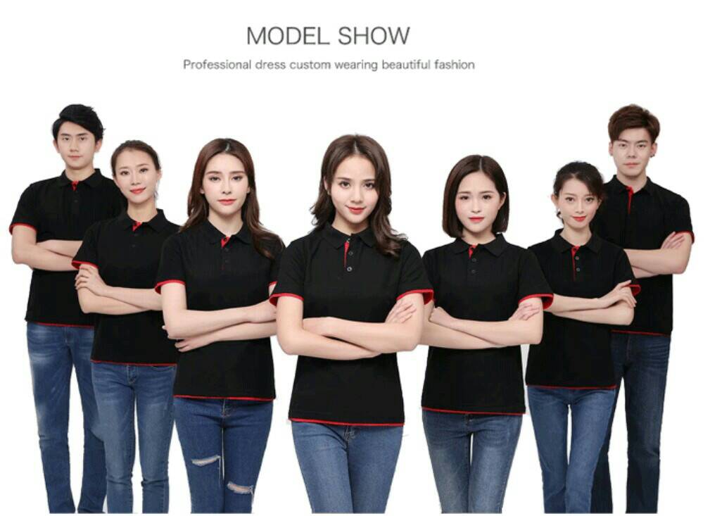 เสื้อยืดปกโปโล เสื้อโปโลแขนสั้น เสิ้อฟอร์มพนักงาน
