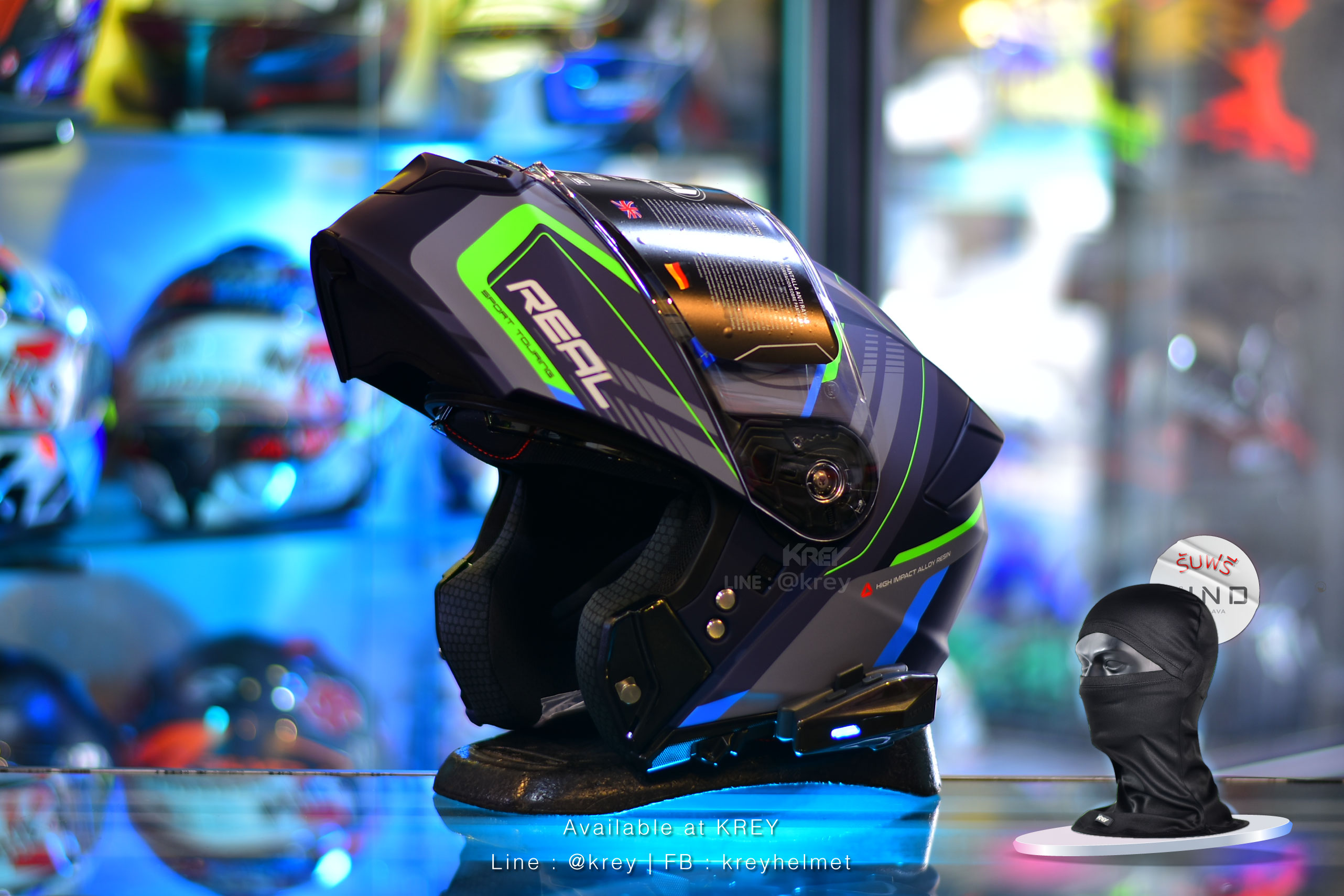 Real model Atlas Stratus Matt Dark Blue Green