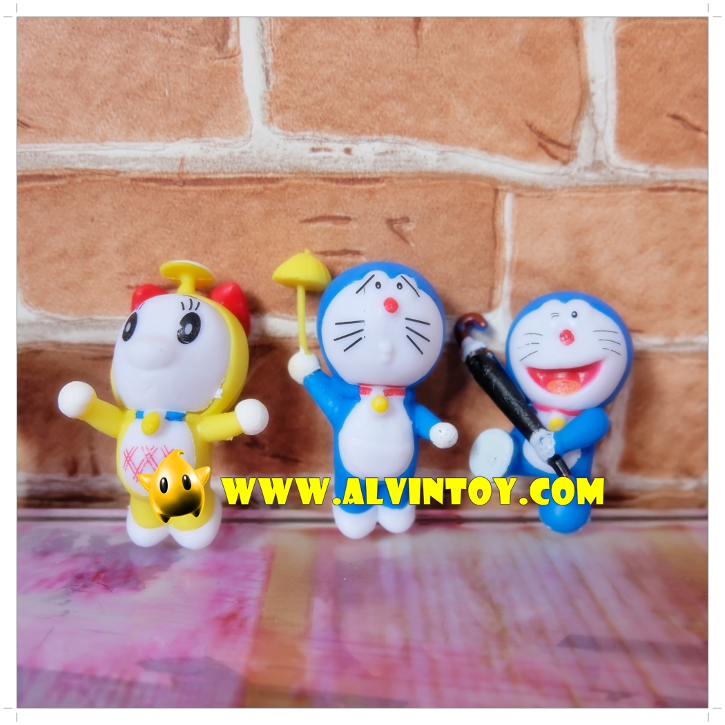 Action Figure โมเดลโดเรม่อน โนบิตะ ชิสุกะ ซุเนโอะ เซ็ต 6 ตัว ขนาดความสูง 5 ซม.