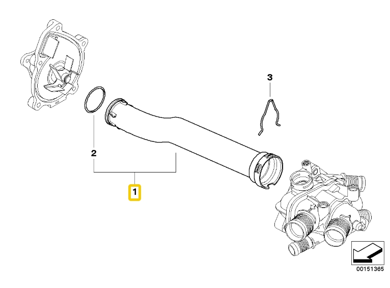 ท่อน้ำพลาสติก MINI R56-R59, R60-R61 / Water Pipe, 11537589713, 11537541845, 7589713, 7541845, 11537548652