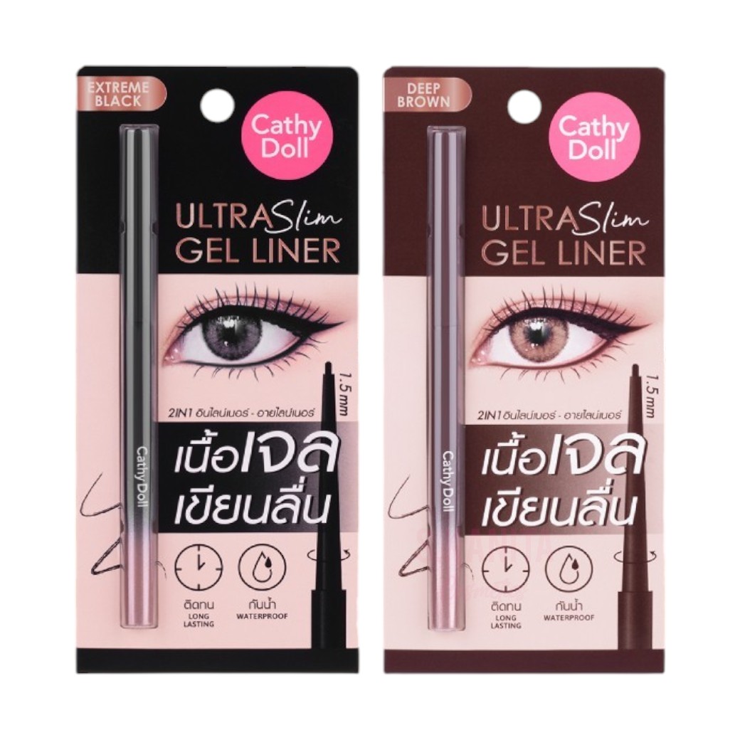 CATHY DOLL เคที่ดอลล์ อัลตร้าสลิมเจลไลน์เนอร์ (0.07 กรัม) Ultra Slim Gel Liner (0.07G)