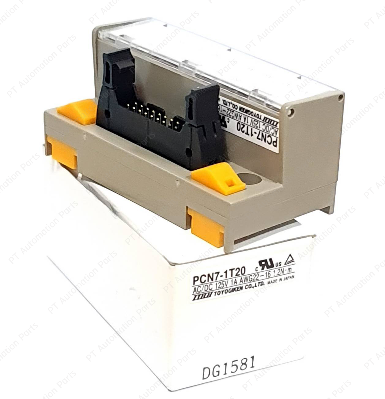 Togi Toyogiken PCN7-1T20 Terminal Block 20pins AC/DC 125V 1A, DIN rail PCN7 Series เทอร์มินอลบล็อก 20ช่อง สำหรับพีแอลซี ติดตั้งบนรางปีกนก