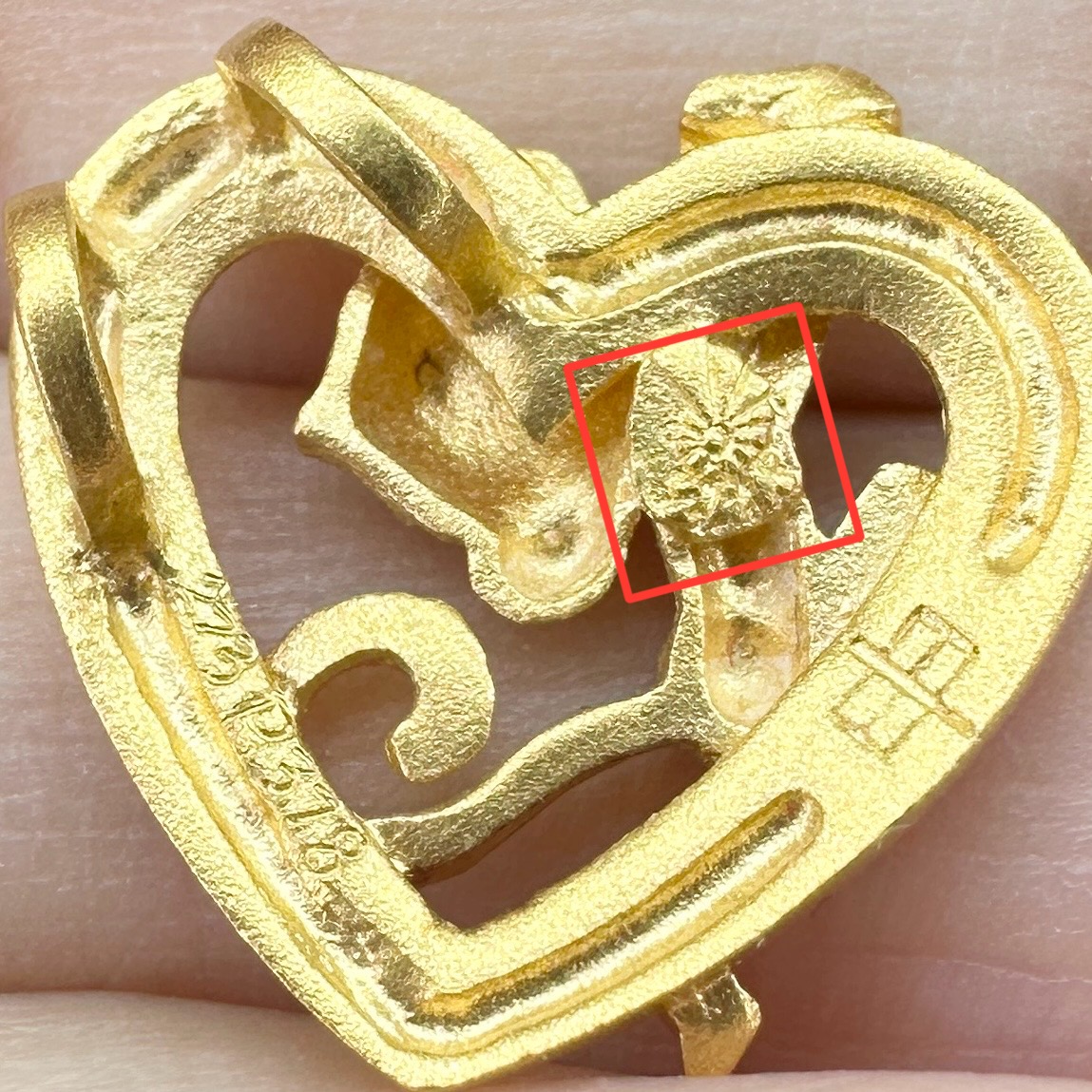 รหัส 60961 จี้ Prima Gold ทอง24K ลายหัวใจ ลิง Fantacy งานสวยมาก นน. 3.36 g