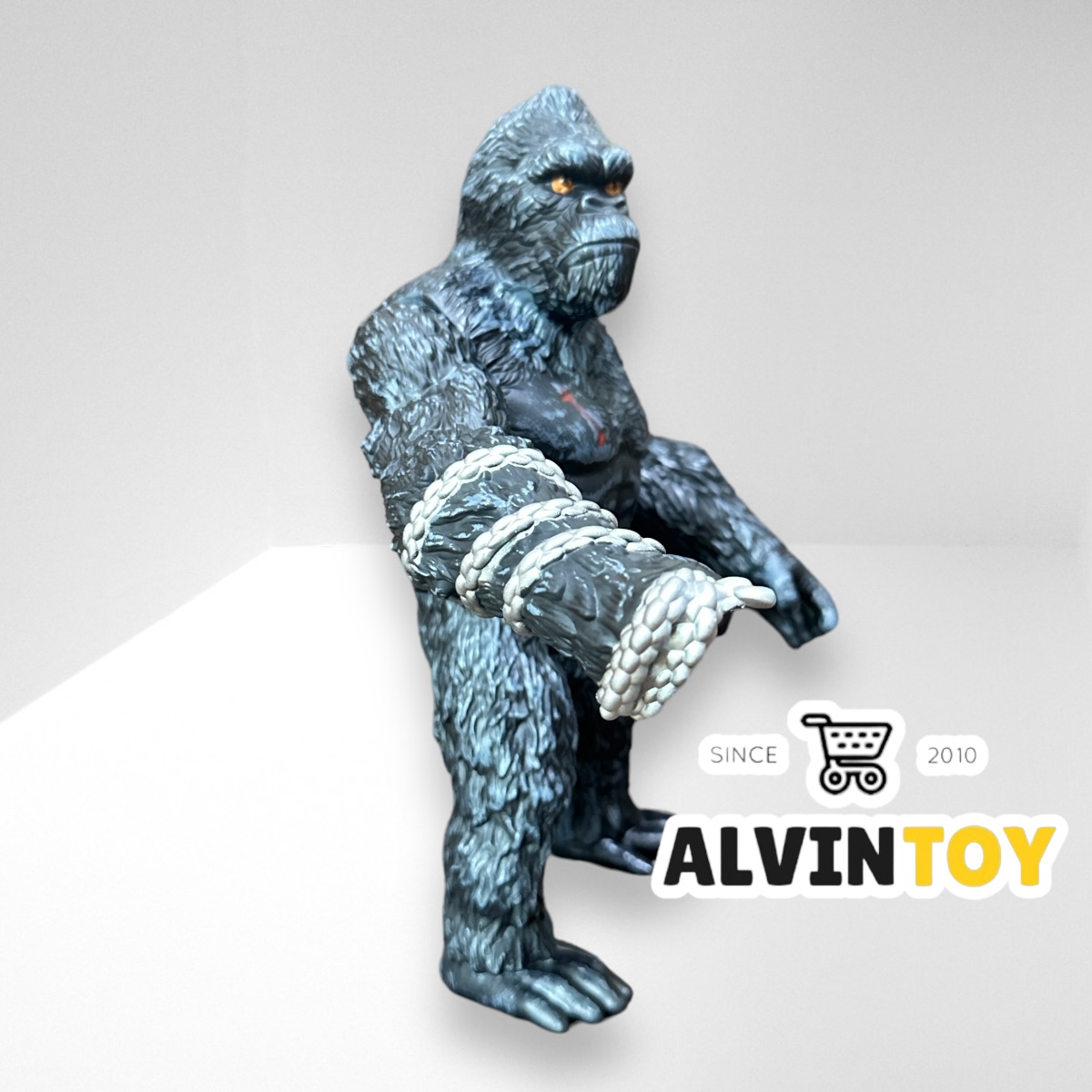 โมเดล ลิงกอริลลา คิงคอง Gorilla Kingkong ขนาดความสูง 26.5 cm. งานสวยสมจริง ขยับจุดได้