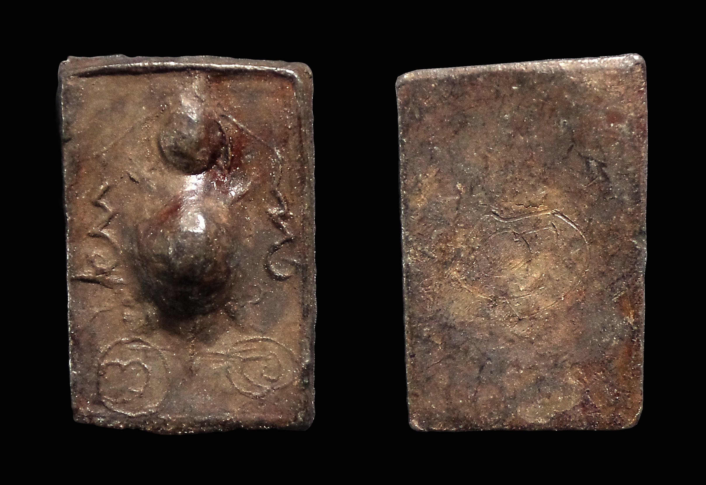 เหรียญหล่อ เนื้อตะกั่ว พญาเต่าเรือน ไม่ทราบที่