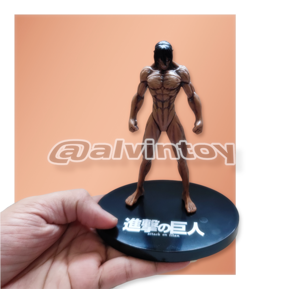 Action Figure โมเดล attack On Titan - ไททัน ขนาดความสูง 13.5 ซม. มีฐาน งานสวย