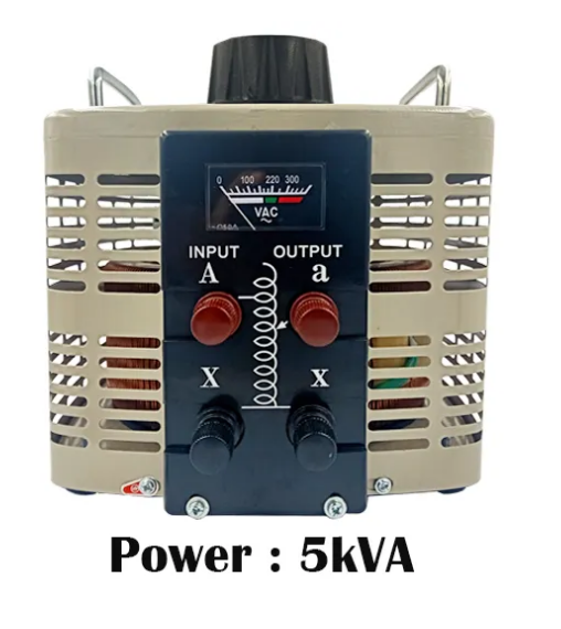 Variable Voltage Transformer TDGC2 หม้อแปลงปรับแรงดันไฟฟ้าแบบแกนหมุน 1 เฟส