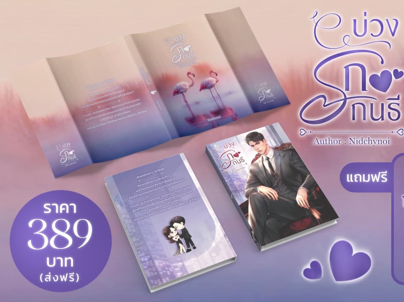 บ่วงรักกนธี (เล่มที่ 3 ของซีรีส์ร้ายหวงรัก) / Nidchy Noi (ทำมือ ใหม่ แถมฟรีปกพลาสติกใส )