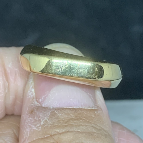 รหัส 64079 แหวน ปลอกมีด Tiffany & Co. ทอง18K ขนาด 63 นน. 7.00 g