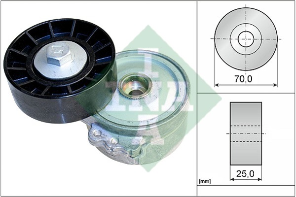 ชุดตั้งสายพานหน้าเครื่อง FOCUS ดีเซล / Belt Tensioner, 4M5Q-6A228-FD