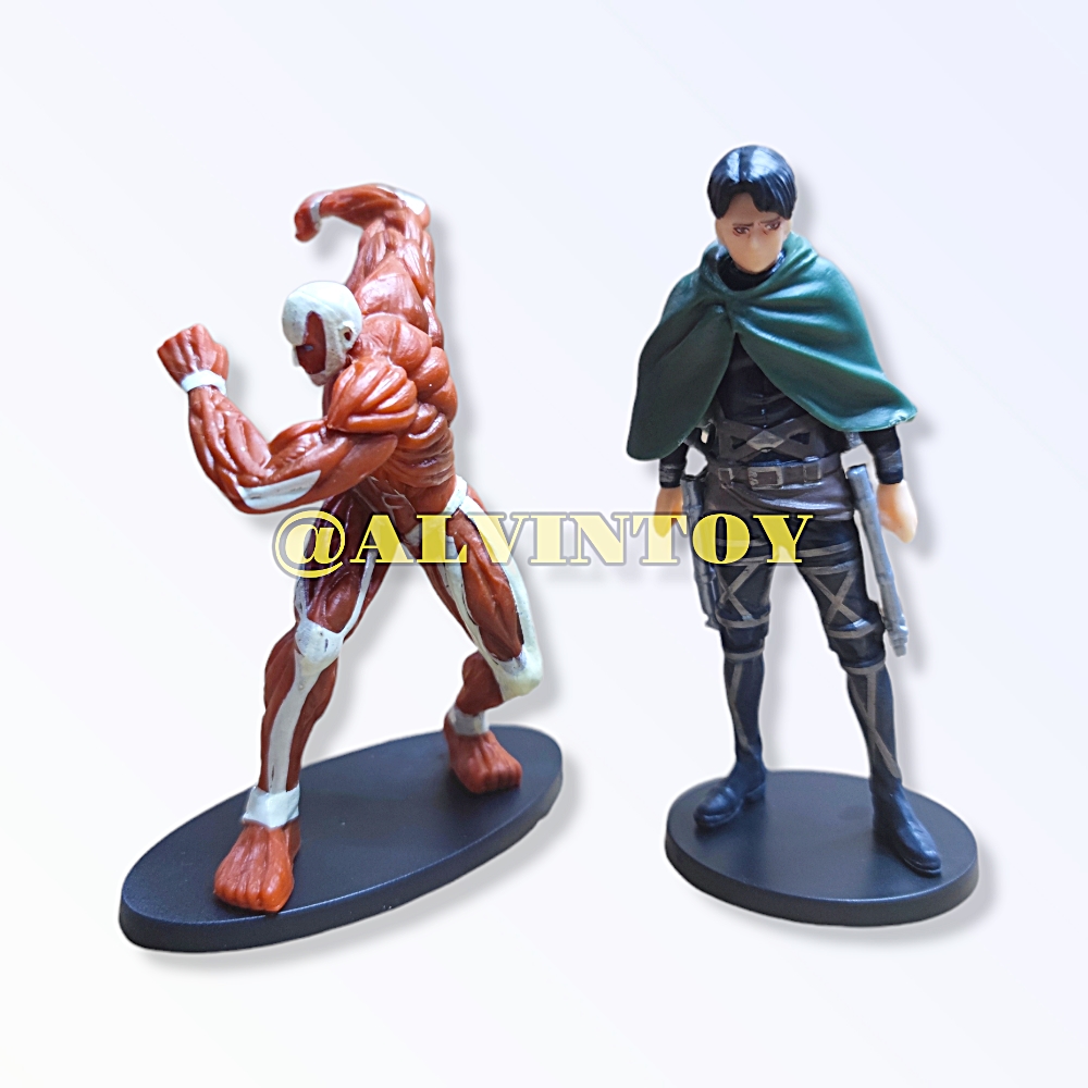 Action Figure โมเดล Attack On Titan - ผ่าพิภพไททัน ชุด 10 ตัว ขนาดความสูง 10-12 ซม. มีฐาน งานสวย