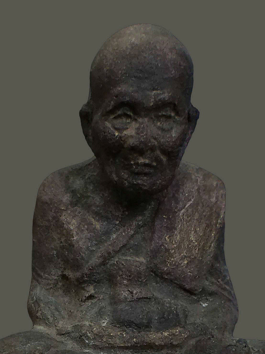 พระบูชา หลวงปู่ทวด วัดช้างให้ ปัตตานี เนื้อว่าน ขนาดสูง 5.5 นิ้ว กว้าง 4.5 นิ้ว