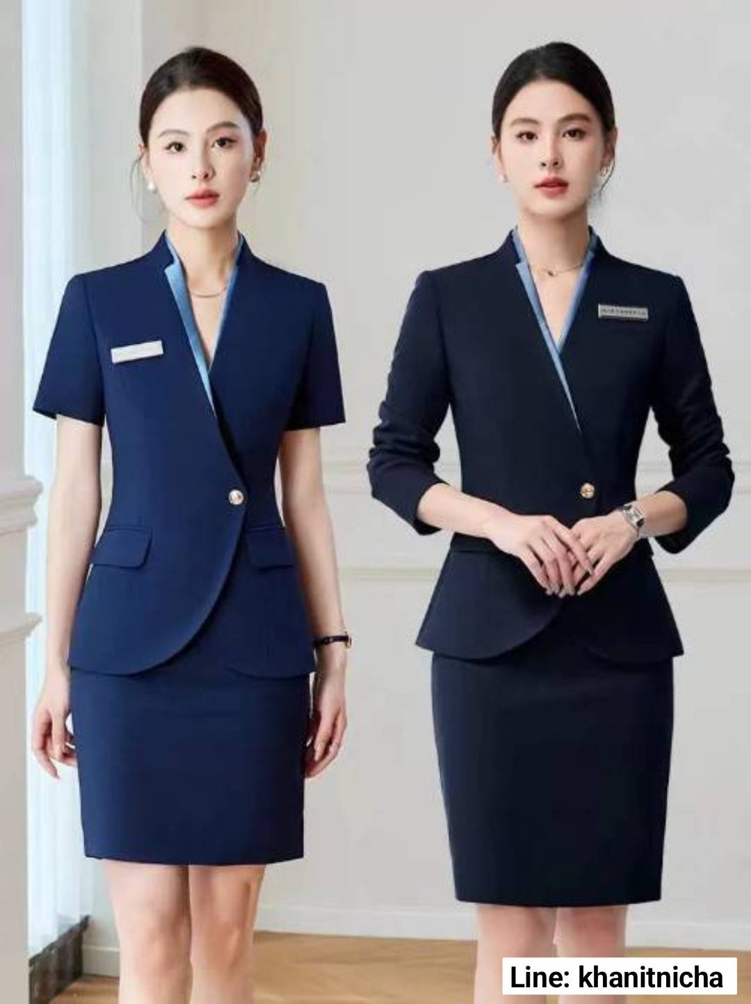 ชุดสูท ชุดพนักงานต้อนรับ ชุดออฟฟิศ ชุดพนักงานต้อนรับโรงแรม