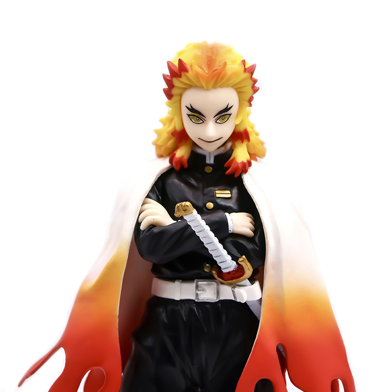 Action Figure Kimetsu no Yaiba ฟิกเกอร์ ดาบพิฆาตอสูร เร็นโกคุ เคียวจูโร่ ขนาดความสูง 23 ซม. มีฐาน พร้อมกล่อง งานสวย
