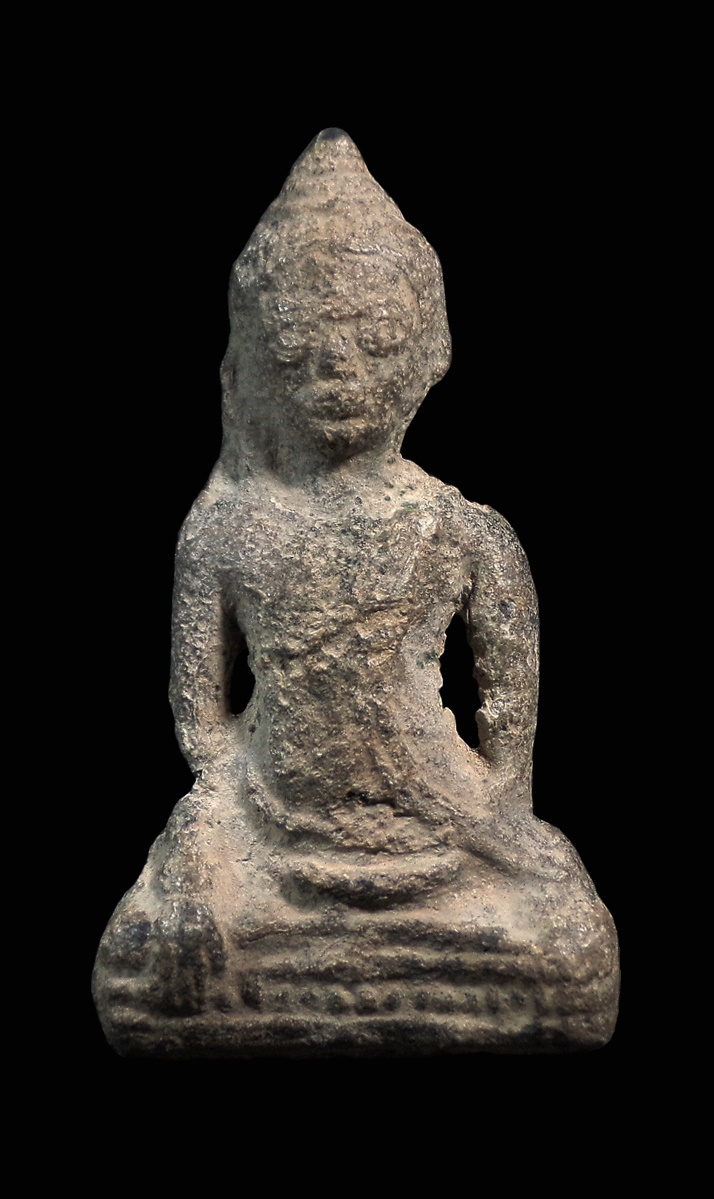พระอู่ทองท้องช้าง กรุวัดพระศรีฯ จ.ลพบุรี เนื้อชินเงิน