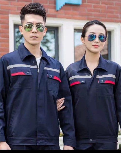 ชุดช่าง ชุดช่างป้องกันไฟฟ้าสถิตย์แขนยาว ชุดช่างไฟฟ้า ชุดช่างโรงงานไฟฟ้า