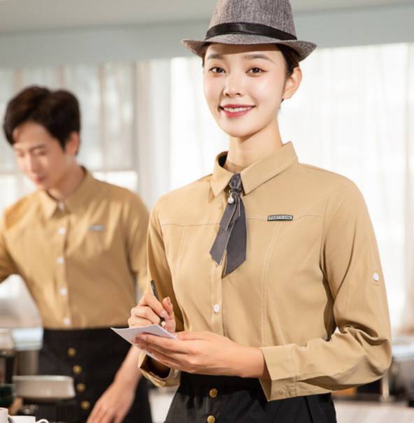 ชุดพนักงานบริการ ชุดพนักงานเสริฟ ชุดพนักงานร้านอาหาร