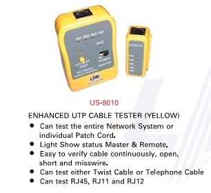 UTP Cable Tester (เครื่องเทสสายคอม,โทรศัพท์) "LINK"