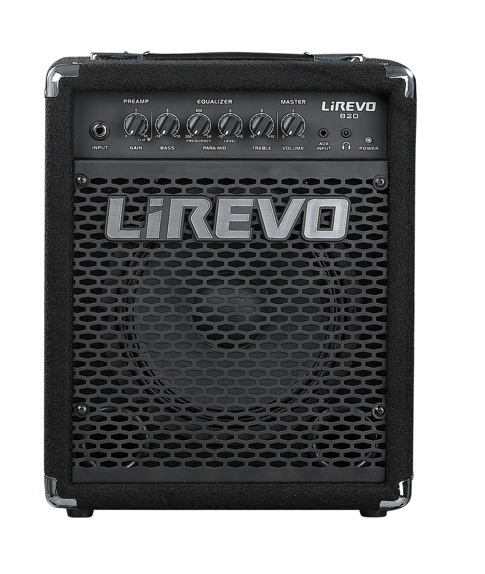 Lirevo B20 *รับประกันของแท้* แอมป์เบสไฟฟ้า 20W,8" Bass Amp, Aux In, Headphone
