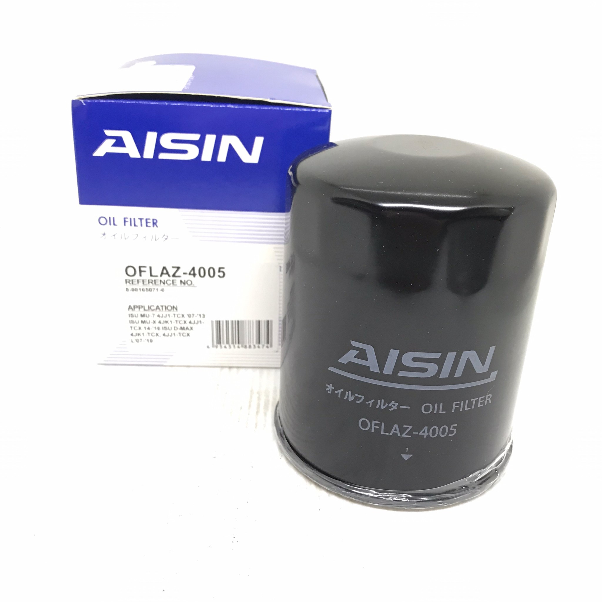 กรองเครื่อง ไส้ กรอง น้ำมันเครื่อง ไส้กรองน้ำมันเครื่อง ISUZU D-MAX ALL NEW เครือง 2.5, 3.0 ปี 2012-On ยี่ห้อ AISIN / OFLAZ-4005 / OFLAZ4005
